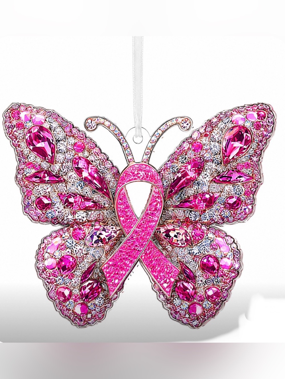 BUY NOW - Breast Cancer Awareness Butterfly Ornament